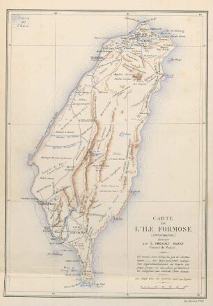Carte de l'île Formose
