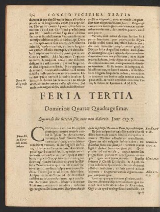 Feria Tertia Dominicae Quartae Quadragesimae.