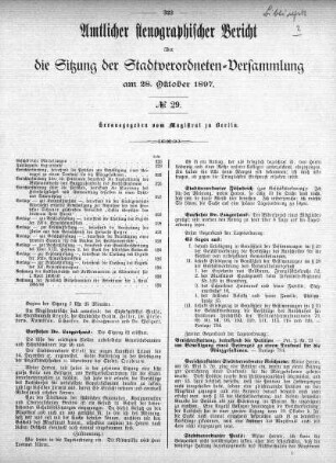 No. 29, 28. Oktober 1897
