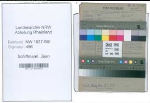 Entnazifizierung Jean Schiffmann , geb. 11.11.1895 (Kaufmann)
