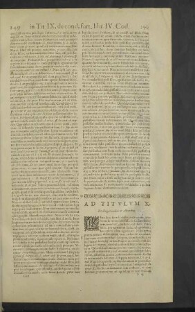 Ad titulum X. - XIX.