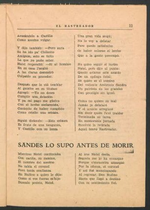 Sandes lo supo antes de morir