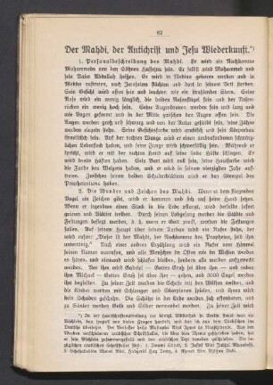 Der Mahdi, der Antichrist und Jesu Wiederkunft