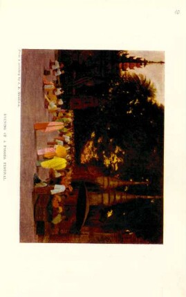 Evening of a pagoda festival
