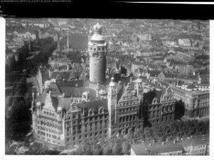 Leipzig, Innenstadt, Neues Rathaus, Thomaskirche