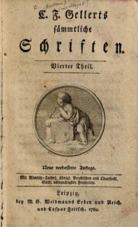 C.F. Gellerts sämmtliche Schriften, 4