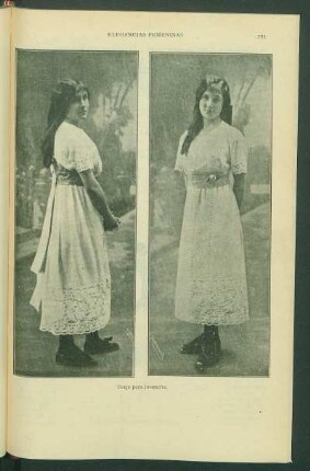 Traje para jovencita. [Fotografía]