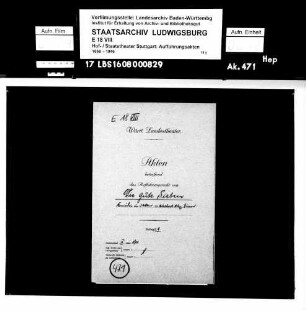 Die gute Sieben. Komödie von Adelbert Alexander Ziem