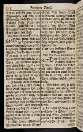 818-826, Von der heiligen Drey-Einigkeit; ... (817 - 823)