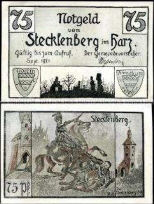 Stecklenberg 75 Pfennig