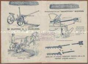 Grasmäher von der Firma Massey-Harris und Co. in Kanada