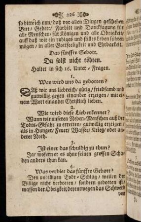 226-237, Das fuenffte - sechste Gebott