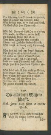 129. Die allerbeste Wissenschafft