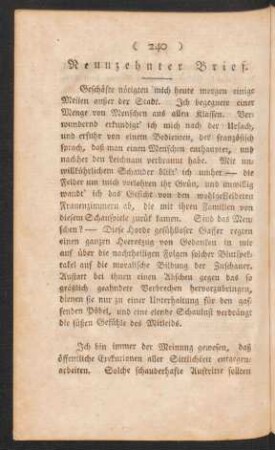 Neunzehnter Brief.