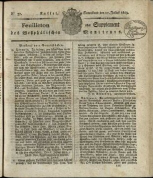No. 57, Sonnabend den 17. Julius 1813