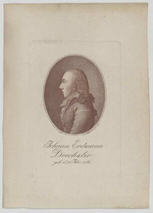 Bildnis des Johann Erdmann Drechsler