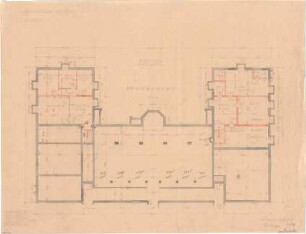 Fischer, Theodor; Bad Tölz (Bayern); Gewerbehalle - Grundriss Keller