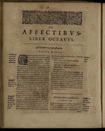 De Affectibus. Liber Octavus.
