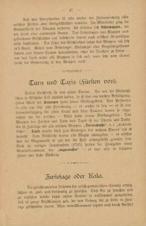 Zwiesage oder Kala