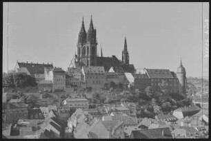 Meißen. Burgberg von der Frauenkirche