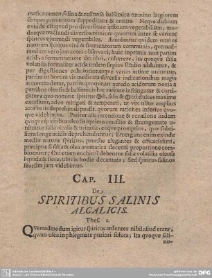 CAP. III. De SPIRITUBUS SALINIS ALCALICIS.