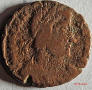 Römische Münze, Nominal Centenionalis, Prägeherr Valens, Prägeort Arles, Original