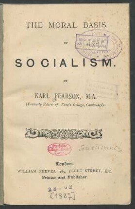 The moral basis of socialism