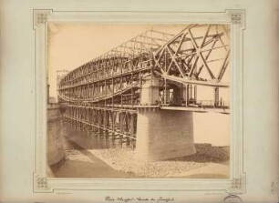 Neue Weichselbrücke, Dirschau: Ansicht vor der Fertigstellung