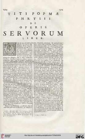 De operis Servorum liber