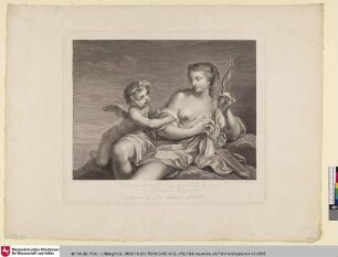 Venus verweigert dem Amor den Bogen; [Vénus désarmant l'Amour]