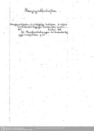 Kriegsgesellschaften