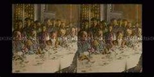 Prinz Heinrich von Preußen und Offizier an einer festlichen Tafel
