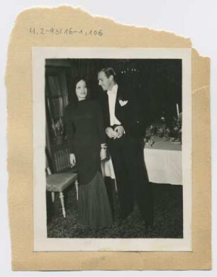 Marlene Dietrich und Douglas Fairbanks Jr. (Los Angeles, zirka 1933 - 1939) (Archivtitel)