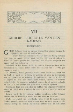 VII. Andere producten van den kaoeng