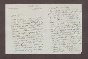 Schreiben von Anton Fendrich an Prinz Max von Baden; Einschätzungen zu Woodrow Wilson, Publikationen Anton Fendrichs zum Krieg, Verteidigung gegen Angriffe aus der Sozialdemokratie