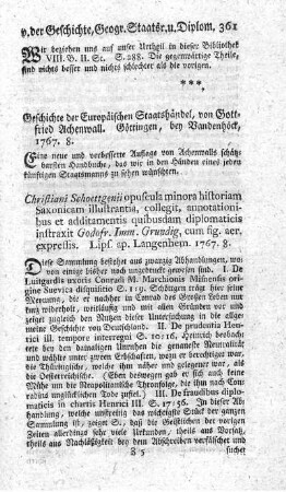 Opuscula minora historiam Saxonicam illustrantia.