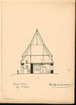 Dorfschmiede mit Spritzenhaus Monatskonkurrenz November 1903: Perspektivische Ansicht