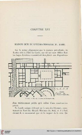 Chapitre XVI: Maison dite de l'Hermaphrodite