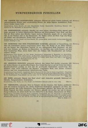 Nymphenburger Porzellan (Nr. 440-452)