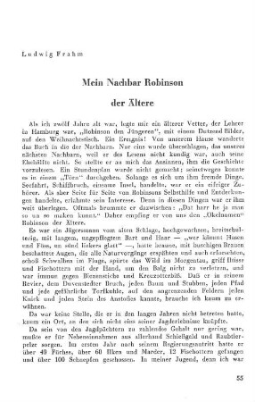 Mein Nachbar Robinson der Ältere
