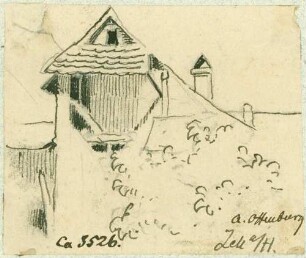 Zell am Harmersbach Giebelfront Haus mit Vordach
