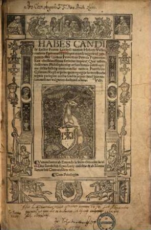 Habes Candide Lector Fratris Laziardi necnon Huberti Velleij conserta Epitomata : a prim[a]eua mundi origine ad tempora nostra ...