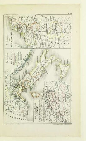 Zur Geschichte der Schweiz. Zur Geschichte von Italien. Zur Geschichte von Neu-Burgund
