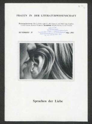 Rundbrief 37 Mai 1993