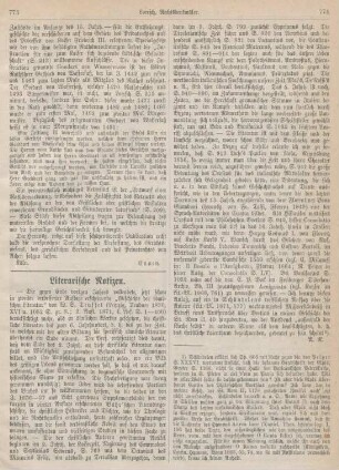 773-775 Literarische Notizen