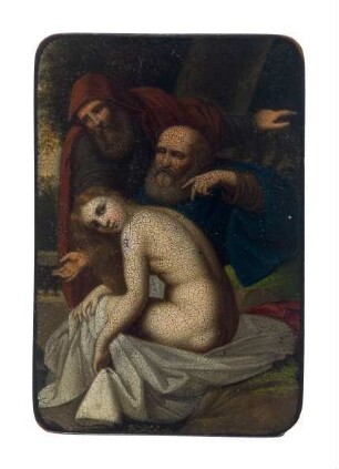 Schnupftabaksdose: "Susanne surprise au bain" (Susanna im Bade)