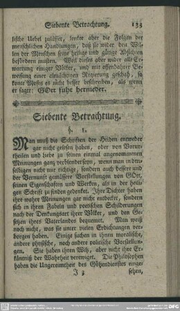 Siebente Betrachtung