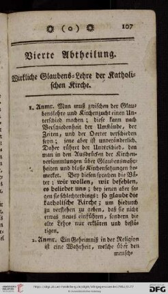 Vierte Abtheilung