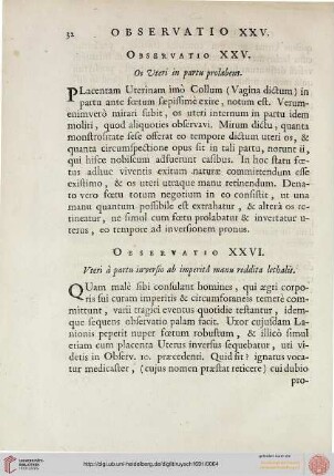Observatio XXV