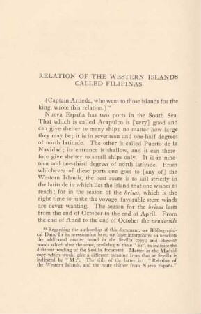 Relation of the Western Islands called Filipinas